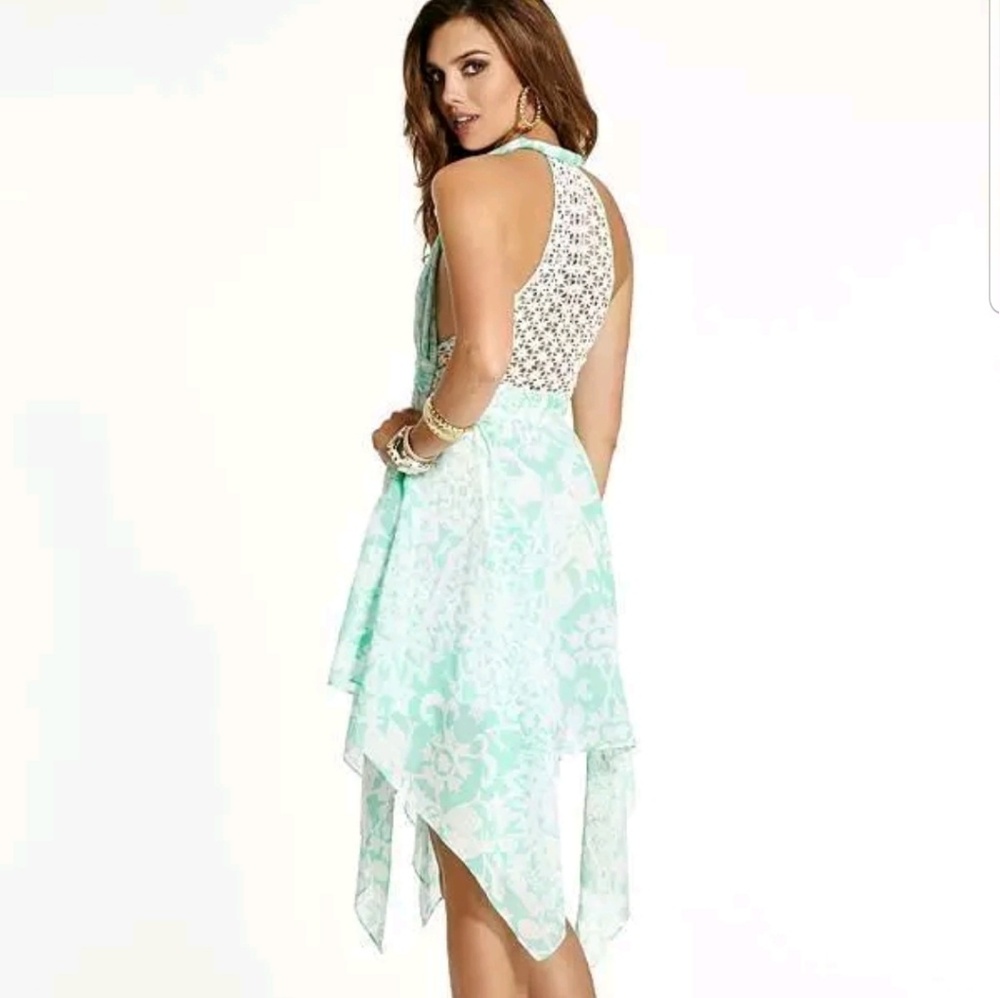 GUESS Gia Printed Hankerchief Dress